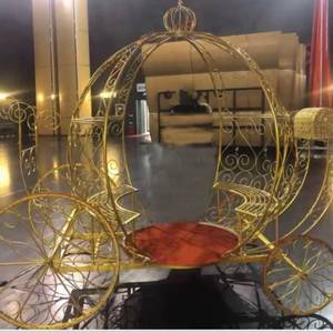 FSDKX Carrozza a Forma di Zucca Pieghevole Personalizzata con Ruote per Sposi, Vendita all'Ingrosso - Product Image 1