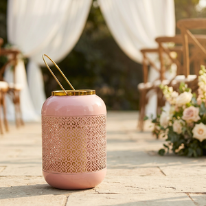 Latest Home and Weddings Decorative Modern Dual Tone Metal Votive <b>Candle</b> Holder Lantern - Product Image 1