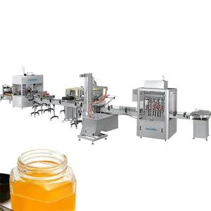 Honey Paste Bottle Packing Piston Filling Capping Machine