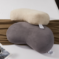 Doux et bon soutien bois coussins solide décoratif jeter oreiller coussin pour canapé bureau chambre voiture bas du dos soulagement de la douleur