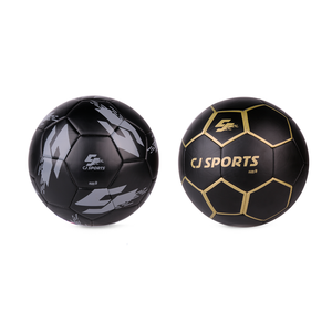 CJ Sports nouveau ballon de football normal pour tous les âges Durable Vietnam noir caoutchouc TPU cousu à la Machine 1pc/poly sac - Product Image 1