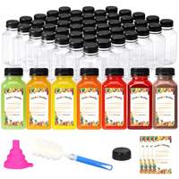 Bouteilles en plastique PET carrées personnalisées à prix avantageux de 120 ml, 150 ml, 250 ml, 350 ml, 500 ml, 1000 ml pour les entreprises de jus