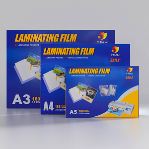 Yidu Film Kantong Laminating Termal Bening Tebal 3 Mil 5 Mil Ukuran Huruf A4 Diskon Besar untuk Gambar