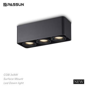 Moderne Cob 9W Noir carré Gotel Surface Downlights Led Spotlight Down Light Led - Product Image 4