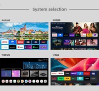 TV Hotel Weier MINI LED 4K Ultra HD Smart LCD Layar Lebar 60Hz Ultra-Slim Google WebOS Android AOSP Tizen Hitam 32"-98"