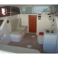 Desain baru MS Aluminium boat Cabin kapal penjelajah perahu untuk dijual 7.38m 150hp untuk menjual CCS CE sertifikat untuk pelanggan Eropa