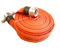 Tuyau d'incendie avec vanne d'arrêt, 300 PSI Accessoire flexible pour équipement de lutte contre l'incendie