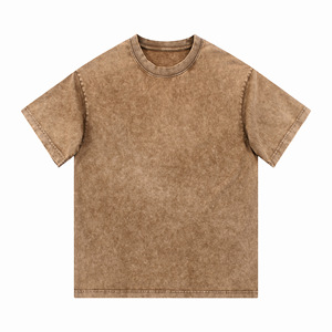 เสื้อยืดผู้ชายแบรนด์ Lucky รุ่น Heavyweight น้ำหนัก 320 กรัม ผ้าฝ้ายแท้ ทรงหลวม ซักแบบ Sand Washed พร้อมลายปัก ป้องกันขนร่วง เสื้อผ้าลำลอง ขายส่ง - Product Image 4