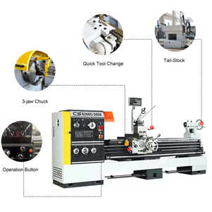 Torno Horizontal Manual de Gran Tamaño, Multifuncional y de Alta Calidad para Metal - Product Image 4