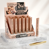 Maskara Rose Gold Tube Voluminous Lash Paradise Hitam Intens Tahan Air Anti Luntur 24pcs Pasokan B2B