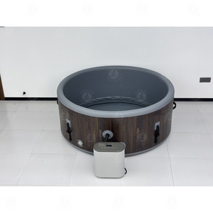 Jacuzzi Inflable Portátil Redondo para 6 Personas, Bañera <span class=keywords><strong>de</strong></span> Hidromasaje y <span class=keywords><strong>Piscina</strong></span> SPA para Adultos, Niños y Familias - Product Image 4