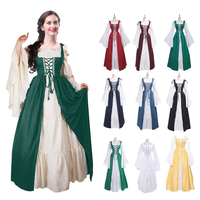 Costume steampunk Renaissance pour homme, déguisement d'Halloween, veste, robe, haut de princesse victorienne, grande taille