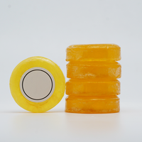 Savon d'hôtel de petite taille, film transparent de forme ronde personnalisée, fabriqué en usine