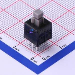 TK-6830-2 Push Button Switch Through hole Component (THT) Switch Double Pole Double Throw No Lock Square Plunger Through Hole - Product Image 1