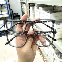 Montures de lunettes de lecture carrées unisexes en acétate de haute qualité, design tendance, logo personnalisé, livraison rapide