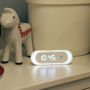 Lampe LED à capteur automatique Détecteur <span class=keywords><strong>de</strong></span> mouvement LED Veilleuse intérieure avec horloge - Product Image 6
