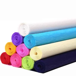 Factory price colorful crepe paper for decoration and party