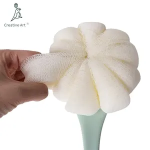 Factory Supply Plastic Body Cleaning Exfoliating works Bath Sponges Scrubbers Balls and soft nylon