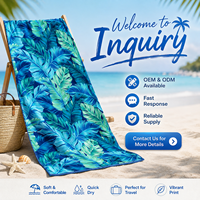 Microfiber Double-Sided Quick Dry Lightweight Eco-Friendly Sand Free Fade Resistant Luxury Beach Towel