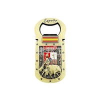 Pegatinas Metálicas para Refrigerador con Diseño de la Lucha de Toros de España, Emblema Nacional de Madrid, en Aleación de Zinc Pintado