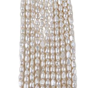 Zhuji 6-7mm White <b>Powder</b> Purple Pearl Natural Freshwater Baroque Loose Pearl for DIY Necklace Bracelet <b>Pink</b> Potato Shape - Product Image 5