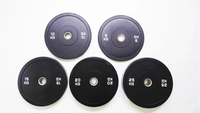 Plaques de poids en caoutchouc de qualité supérieure - Plaques de poids pour haltères pour l'entraînement croisé, la salle de sport à domicile et l'équipement de fitness, très résistantes