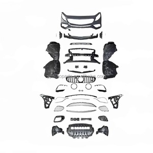 Per <span class=keywords><strong>Mercedes</strong></span>-Benz <span class=keywords><strong>classe</strong></span> <span class=keywords><strong>S</strong></span> W217 coupé C217 Upgrade a S63 S65 M-Kit carrozzeria stile tech paraurti anteriore con griglia - Product Image 4