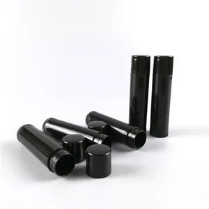 Leerer Lippen balsam Verpackungs röhrchen Benutzer definierte Chaps tick Tube 5g 5ml Black Lip Balm Tubes für Craft Lipstick Container