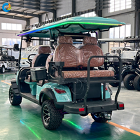Voiturette de golf électrique longue portée homologuée pour la route, certifiée CE, 6 places, pour quartiers, campus et propriétés – Vente en gros