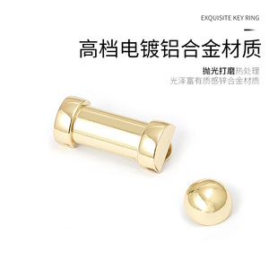 Exquisite Metal Key <b>Ring</b> Zinc Alloy <b>Light</b> Gold Plating Car Keychain Accessory Home Use A3943 - Product Image 3