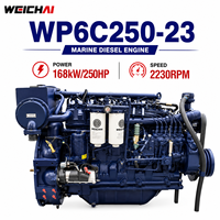 Prix d'usine SCDC WEICHAI Série WP6 168 kW 250 ch 2230 tr/min Moteur marin WP6C250-23 pour bateau de pêche