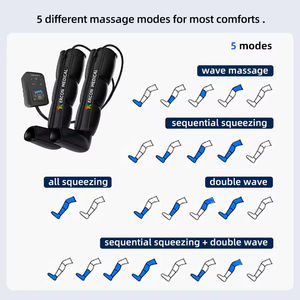 Bottes de compression pneumatique intermittente personnalisées en usine, manchons de récupération réglables, masseur de pressothérapie pour la circulation - Product Image 4