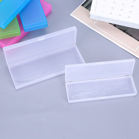 Trousse à crayons transparente en plastique colorée et écologique pour enfants, papeterie transparente Offre Spéciale pp