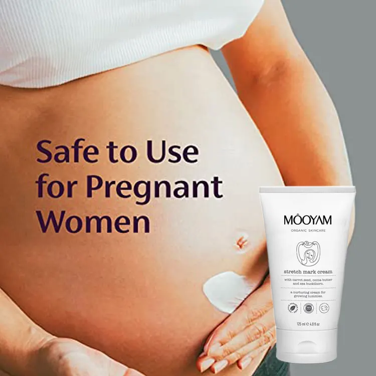 Private Label Biologische Bestseller Mango Vrouwelijke Huid Reparatie Anti Zwangerschap Stretch Mark Verwijderen Crème Voor Vrouwen
