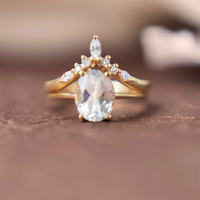 Bijoux faits à la main bague de mariage pour femmes bagues de fiançailles pour femmes marques de luxe bijoux en acier inoxydable cadeaux pour couples