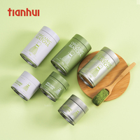 Boîtes Miniatures en Étain Tianhui pour le Stockage du Matcha, Boîte Ronde Étanche pour le Thé, Boîtes à Café