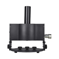 Machine à jet de CO2 LED 18*3W 180 °   Machine à jet de CO2 réglable pour scène de mariage, fête, discothèque, avec contrôle DMX
