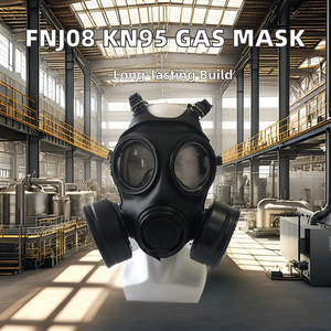 หน้ากากป้องกันแก๊สพิษแบบซักได้ทำจากซิลิโคนป้องกันฝุ่นใช้ซ้ำได้ MF20C - Product Image 2