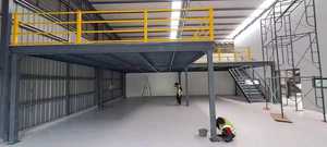 Rayonnage en acier préfabriqué autoportant industriel d'étagère de mezzanine enduit de poudre protégé contre la corrosion résistant de 2-5 couches - Product Image 5