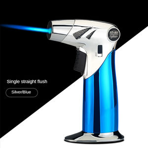 Encendedor de cigarros a prueba de viento de nueva generación, llama azul de impacto directo, aleación de Zinc, butano, recargable, inflable, Gram, antorcha de Metal Jet - Product Image 6