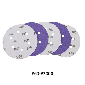 Disco de Lijado Profesional Morado con Velcro, Disco Abrasivo para Uso Automotriz e Industrial - Product Image 3