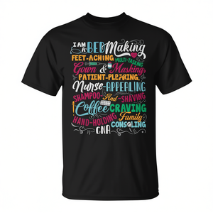 Camiseta para amantes de la enfermería con certificación Cna, color negro, unisex, talla M para adultos - Product Image 2