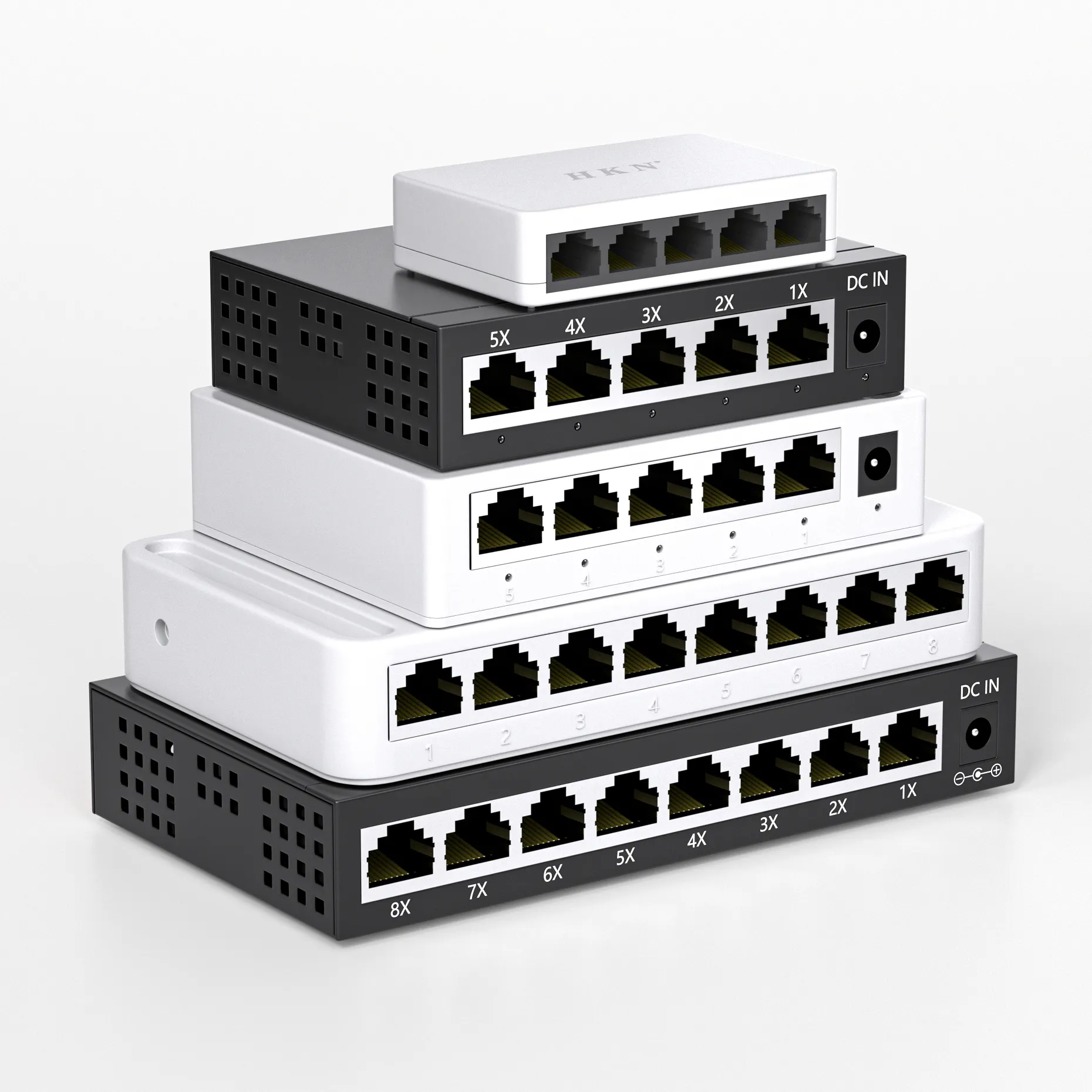 5 портов, быстрый Промышленный Коммутатор Ethernet DIN-Rail, 5 быстрых портов Ethernet, неуправляемый сетевой коммутатор для камеры видеонаблюдения