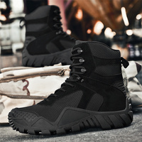 Grande taille imperméable à l'eau Sport de plein air respirant semelle antidérapante uniforme désert de sable chaussures de randonnée bottes tactiques