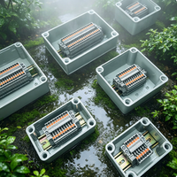 Boîtier de jonction électrique extérieur étanche IP65 en plastique ABS pour câblage de circuits