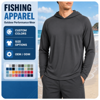 Veste de pêche imperméable personnalisée avec logo pour homme, respirante, coupe-vent, à coutures thermosoudées, à capuche, OEM ODM