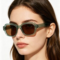 Lunettes de soleil carrées tendance pour femmes et hommes, protection UV400, nouvelle collection 2026, marque privée