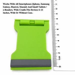 Support de téléphone portable universel pliable mini réglable antidérapant en plastique portable avec logo personnalisé - Product Image 3