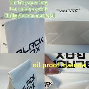 Bolsas de Papel Kraft Blancas Personalizadas para Llevar, Bolsas para Café, Hamburguesas, Impresión de Logotipo en Bolsas de Comida Rápida para Restaurantes, Bolsas para Almuerzo, Panadería - Product Image 2