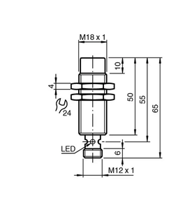 เซ็นเซอร์วัดระยะแบบเหนี่ยวนำอุตสาหกรรม MS-Pep Perl +fuchs รุ่น NJ8-18GM50-E2-V1 แบรนด์ใหม่และของแท้ในสต็อก - Product Image 4